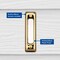 Heath-Zenith Heath Zenith Polished Brass Plastic Wired Pushbutton Doorbell SL-711-02 - alternate 4